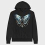 Mystic Moon Butterfly, Hanorac Oversize Barbati (Unisex)