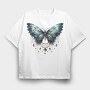 Mystic Moon Butterfly, Tricou Oversize Barbati (Unisex)