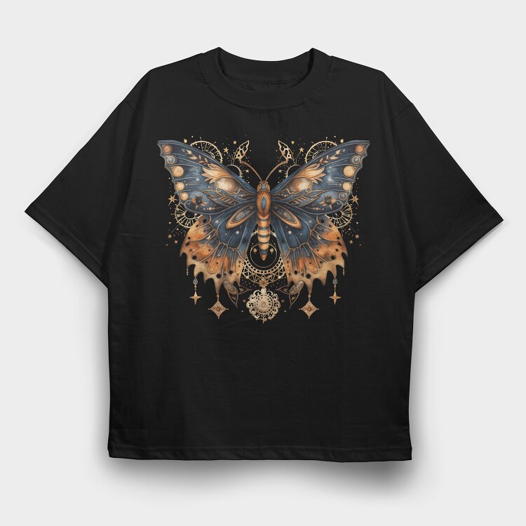 Mystic Moon Nightflight, Tricou Oversize Barbati (Unisex)