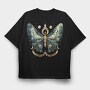 Mystic Moth Moon, Tricou Oversize Barbati (Unisex)