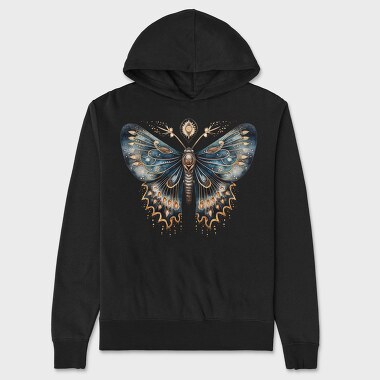 Mystic Moth Nightflight, Hanorac Oversize Barbati (Unisex)