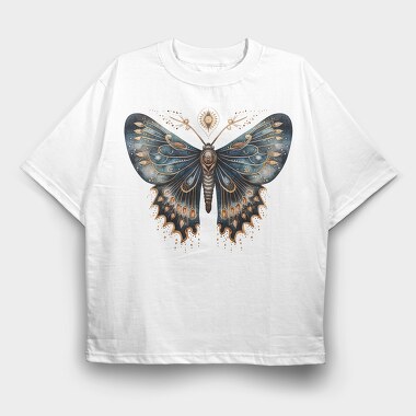 Mystic Moth Nightflight, Tricou Oversize Barbati (Unisex)