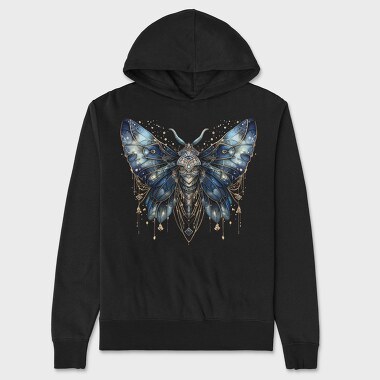 Mystic Moth Wings, Hanorac Oversize Barbati (Unisex)