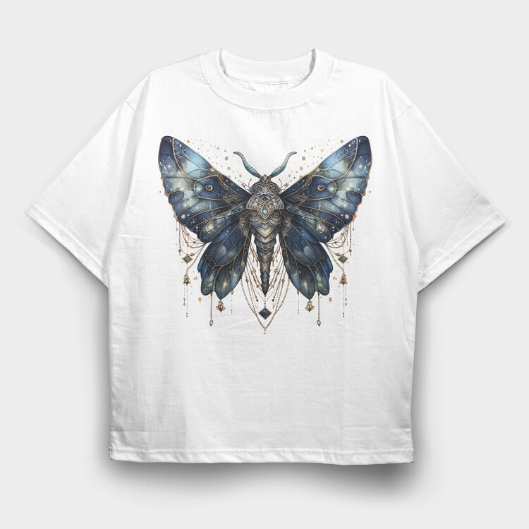 Mystic Moth Wings, Tricou Oversize Barbati (Unisex)