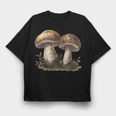 Mystic Mushroom Nature, Tricou Oversize Barbati (Unisex)