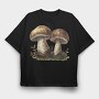 Mystic Mushroom Nature, Tricou Oversize Barbati (Unisex)