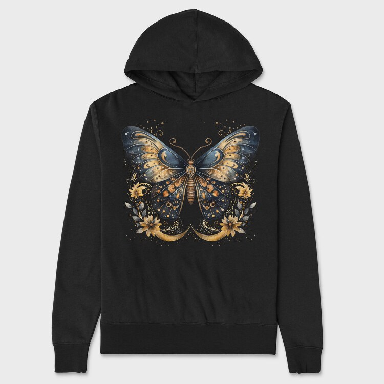 Mystic Night Moon, Hanorac Oversize Barbati (Unisex)