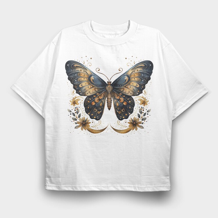 Mystic Night Moon, Tricou Oversize Barbati (Unisex)