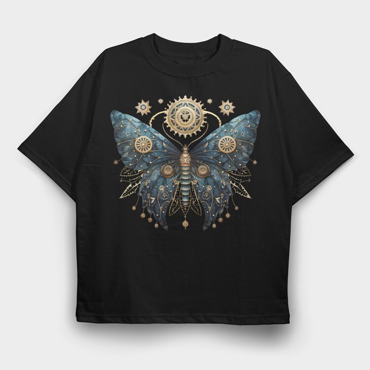 Mystic Nightflight Clips, Tricou Oversize Barbati (Unisex)