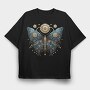 Mystic Nightflight Clips, Tricou Oversize Barbati (Unisex)