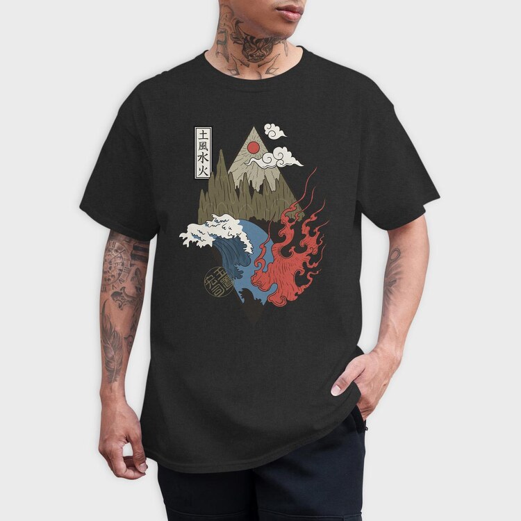 Four Elements, Tricou Barbati (Unisex)
