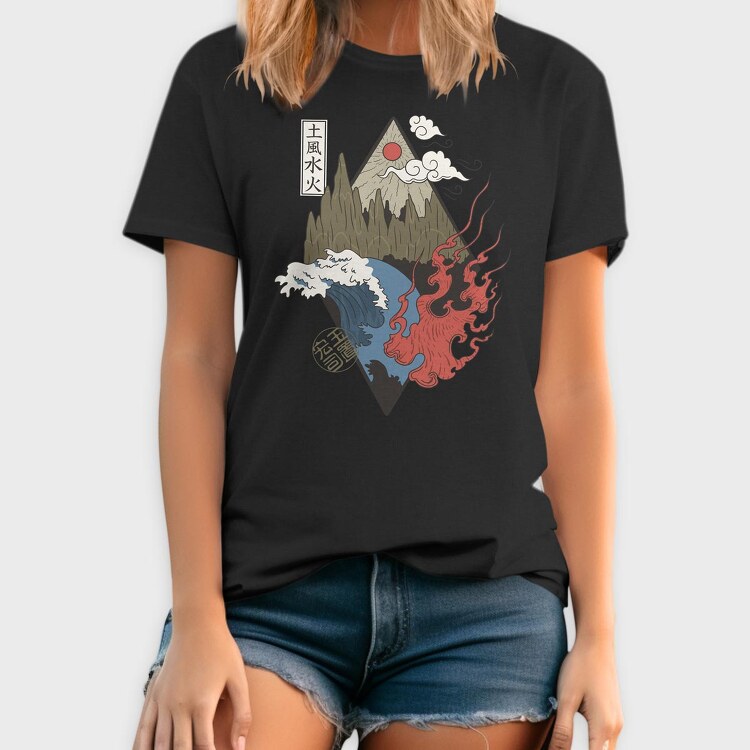 Four Elements, Tricou Barbati (Unisex)