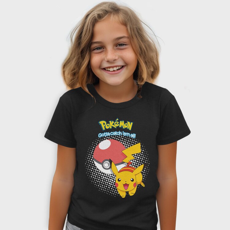 Pikachu Pokeball Catch, Tricou Copii