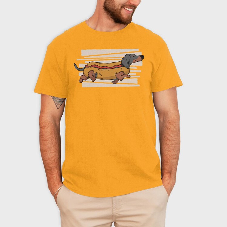 Hot Dog, Tricou Barbati (Unisex)