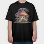 Mushroom House 90712360, Tricou Oversize Barbati (Unisex)