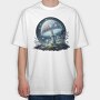 Mystic Fantasy Mushroom, Tricou Oversize Barbati (Unisex)