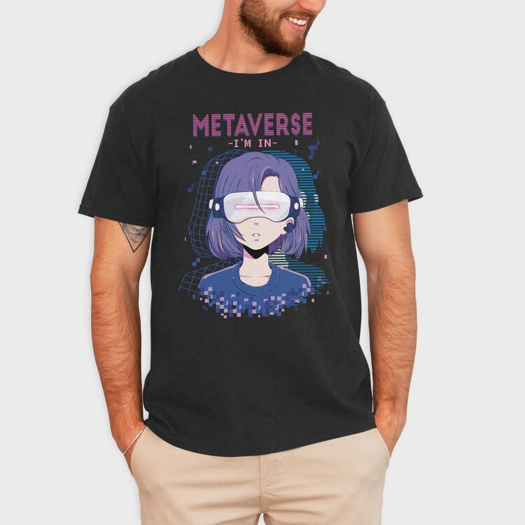 Metaverse In, Tricou Barbati (Unisex)