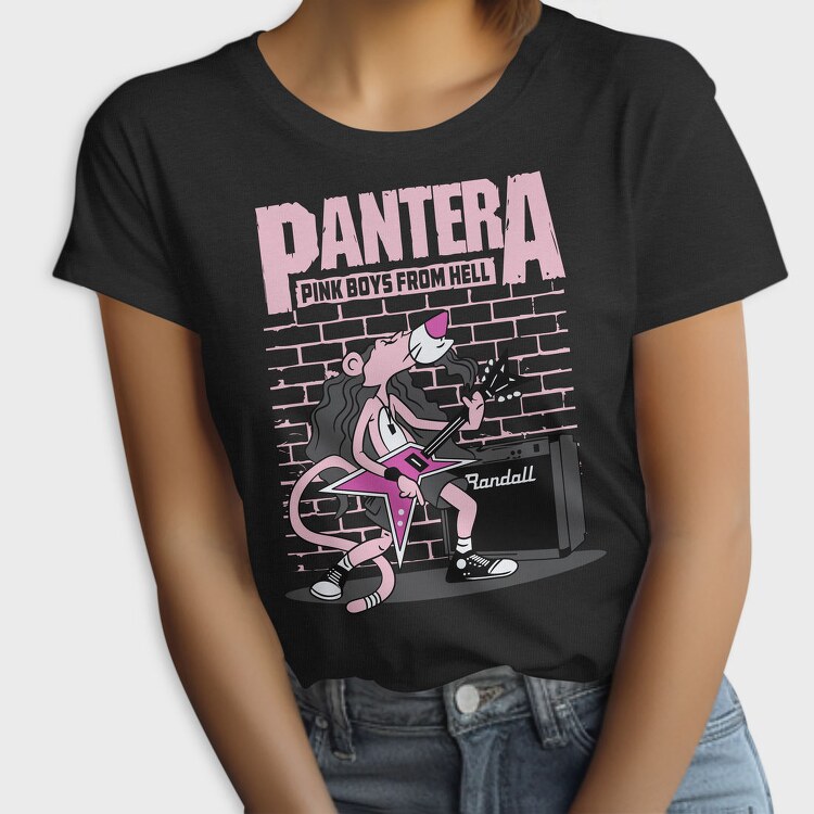 Pink Pantera Guitar, Tricou Femei