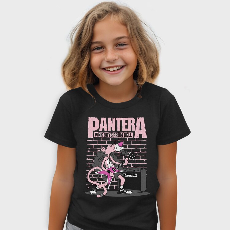 Pink Pantera Guitar, Tricou Copii