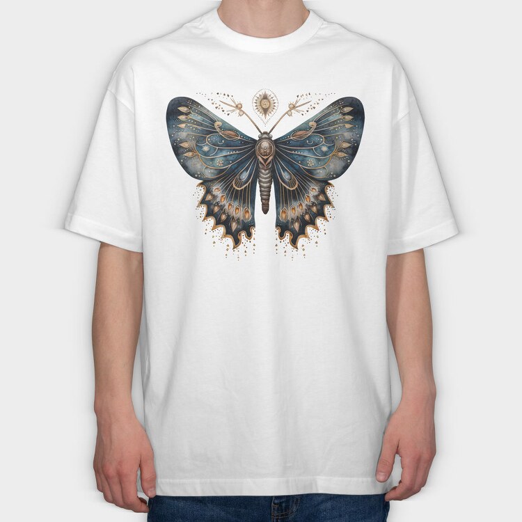 Mystic Moth Nightflight, Tricou Oversize Barbati (Unisex)