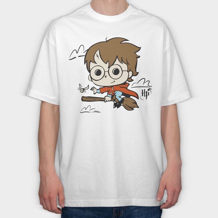 Harry Potter Broomstick, Tricou Oversize Barbati (Unisex)