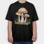 Mushrooms In Grass, Tricou Oversize Barbati (Unisex)
