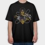 Pirate Chains Skull, Tricou Oversize Barbati (Unisex)