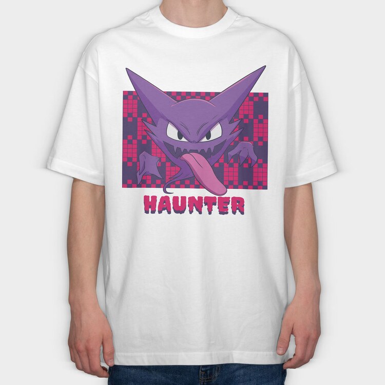 Haunter Ghostly, Tricou Oversize Barbati (Unisex)
