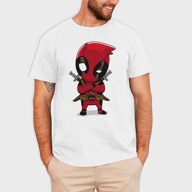 Deadpool Chibi, Tricou Barbati (Unisex)