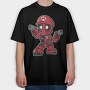 Deadpool Mario, Tricou Oversize Barbati (Unisex)