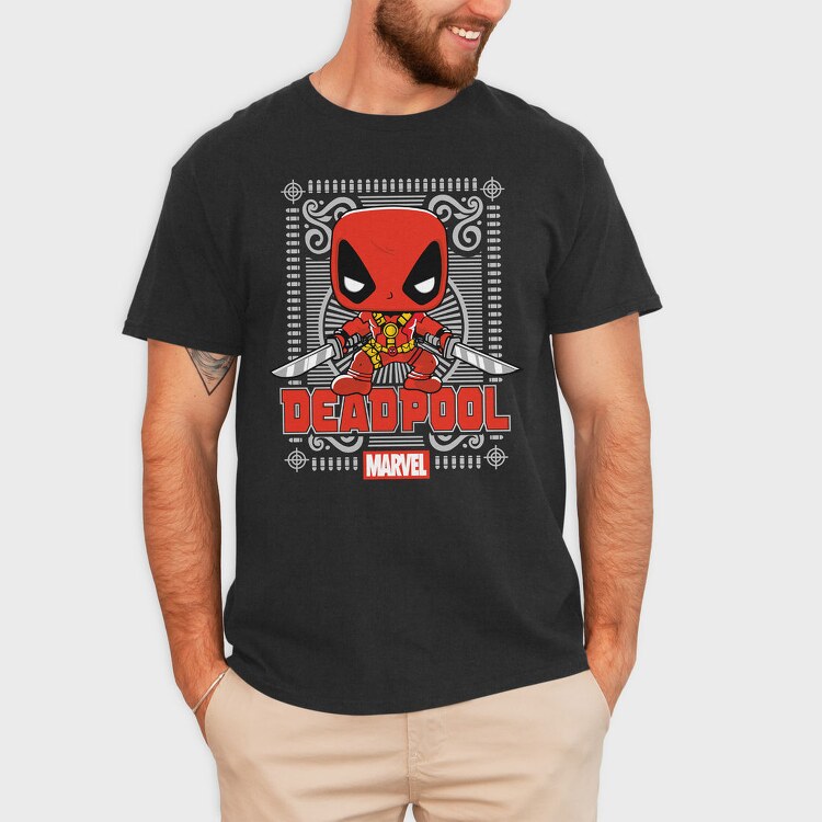 Deadpool Pop Art, Tricou Barbati (Unisex)