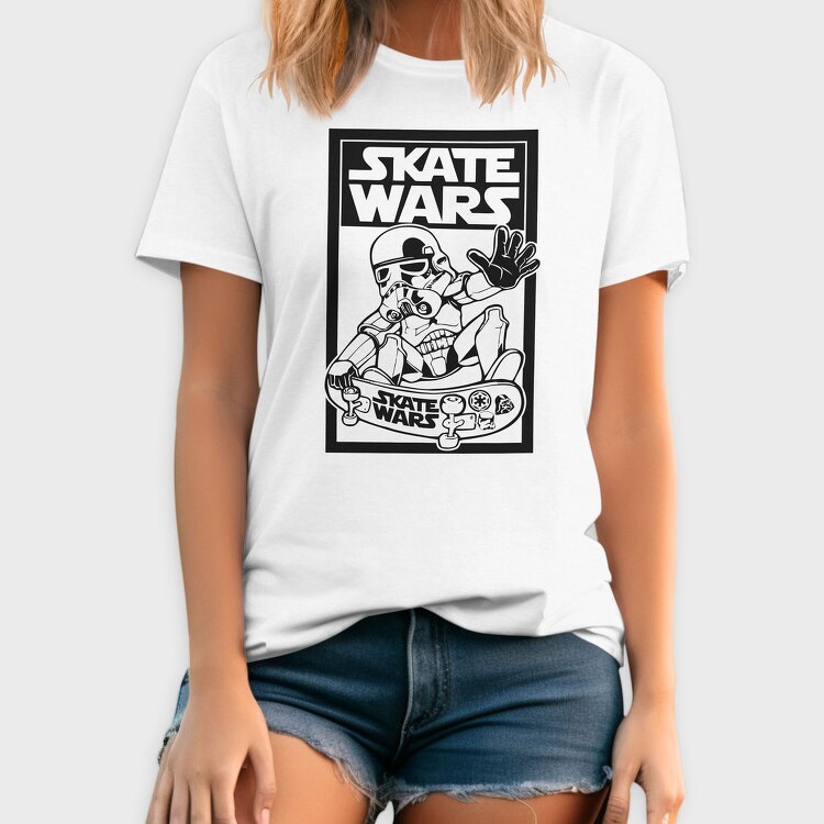 Skate Wars Stormtrooper, Tricou Barbati (Unisex)