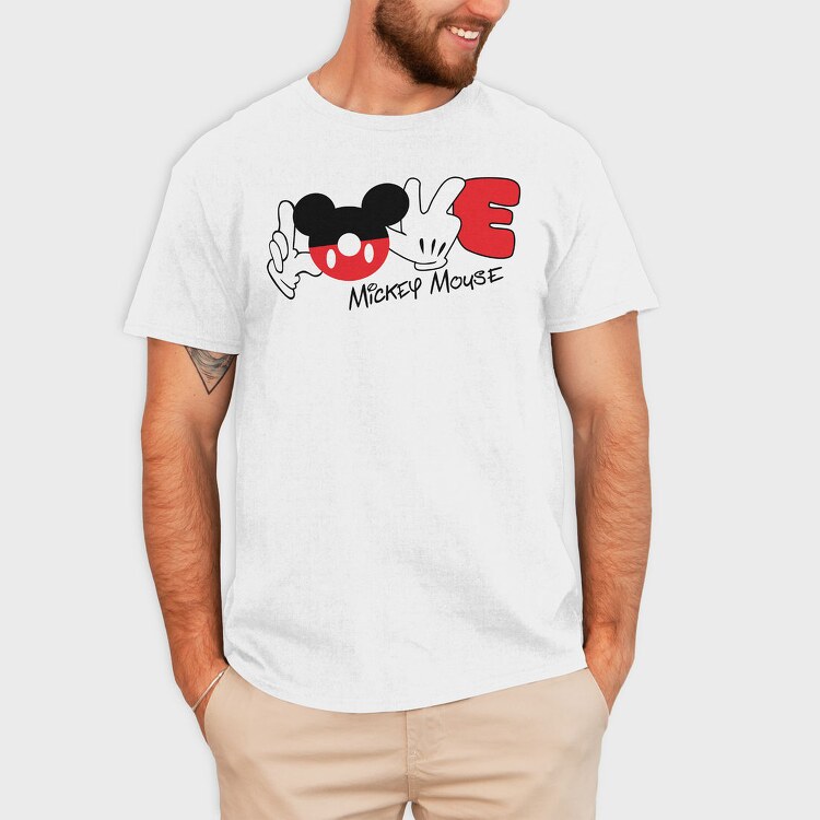 Mickey Love, Tricou Barbati (Unisex)
