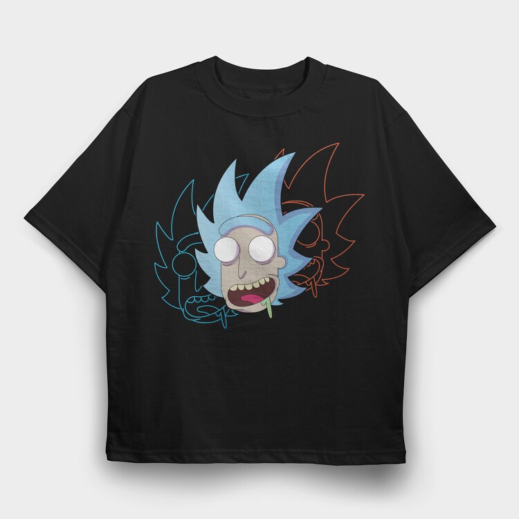 Ice Demon Scream, Tricou Oversize Barbati (Unisex)