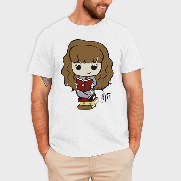 Hermione Reading Magic, Tricou Barbati (Unisex)