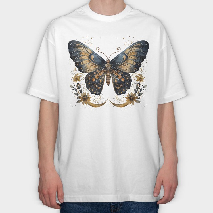Mystic Night Moon, Tricou Oversize Barbati (Unisex)
