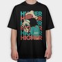 Higher Kush, Tricou Oversize Barbati (Unisex)