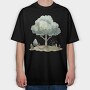 Mystic Forest Nest, Tricou Oversize Barbati (Unisex)