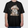 Mushroom Hut Fantasy, Tricou Oversize Barbati (Unisex)