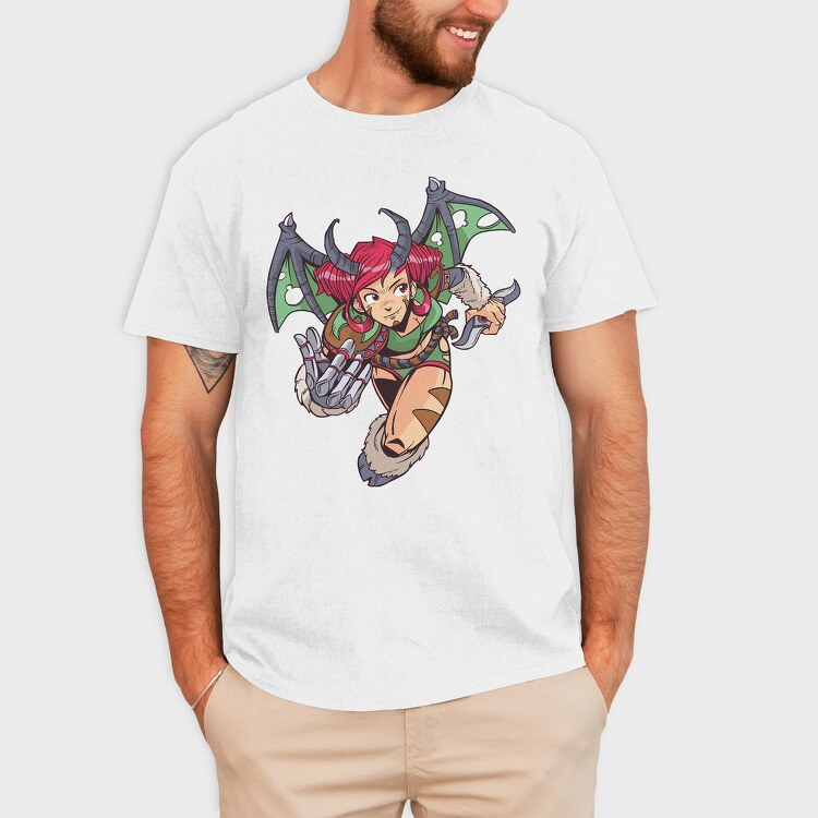 Demon Girl Hunt, Tricou Barbati (Unisex)