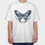Mystic Butterfly Night, Tricou Oversize Barbati (Unisex)