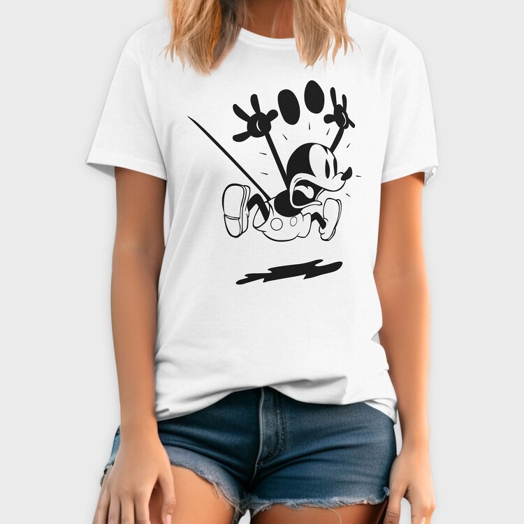 Mickey Mouse Crash, Tricou Barbati (Unisex)