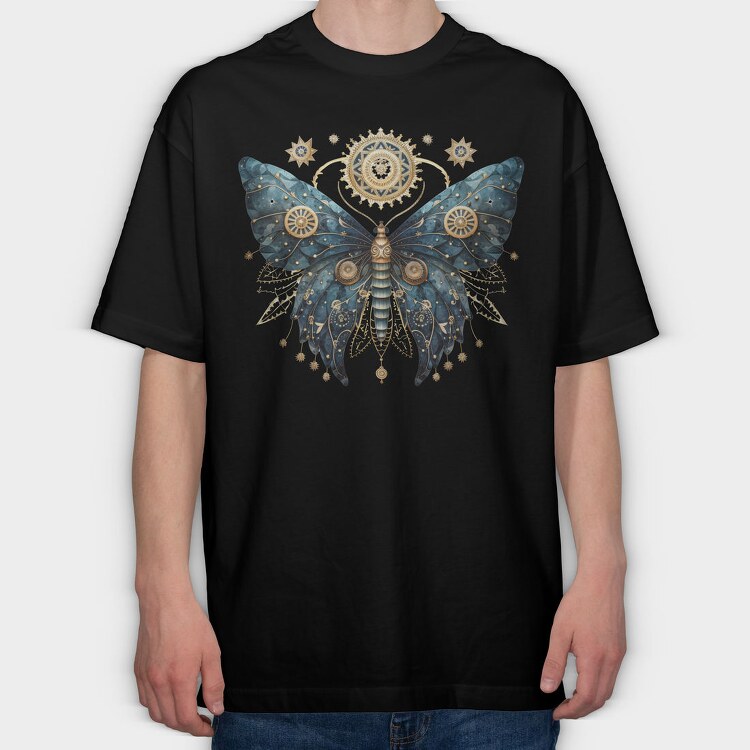 Mystic Nightflight Clips, Tricou Oversize Barbati (Unisex)