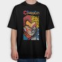 Thundercats Split Face, Tricou Oversize Barbati (Unisex)