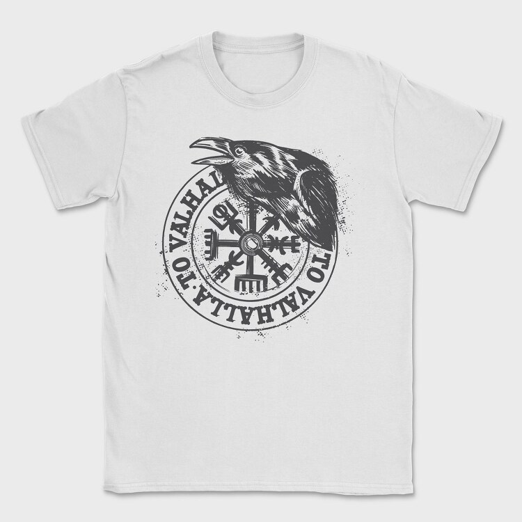 Raven Viking Black, Tricou Barbati (Unisex)