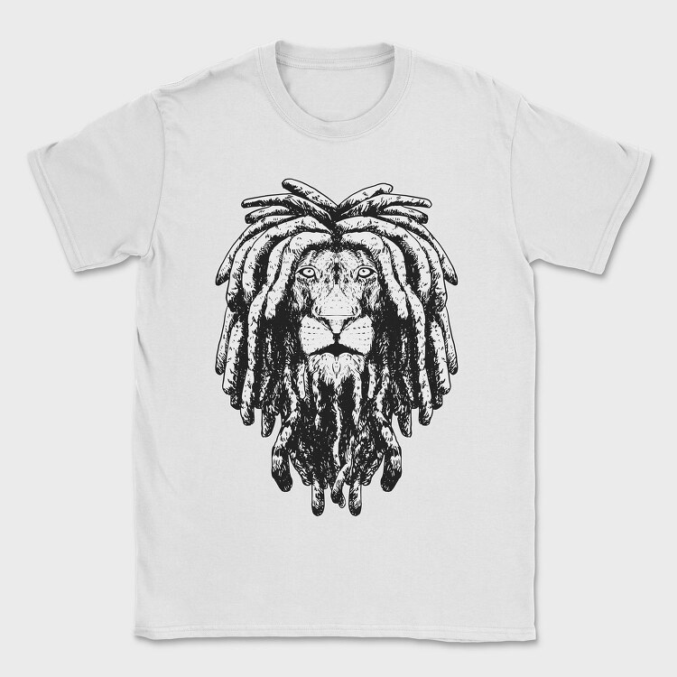 Rasta Lion, Tricou Barbati (Unisex)