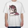Demon Girls Gaze, Tricou Oversize Barbati (Unisex)