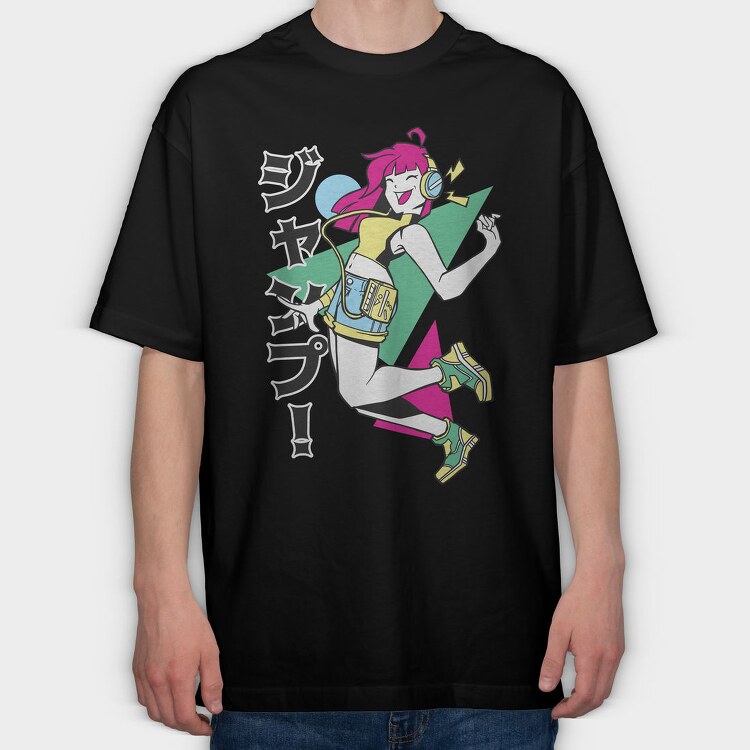 Jazzin Beats, Tricou Oversize Barbati (Unisex)