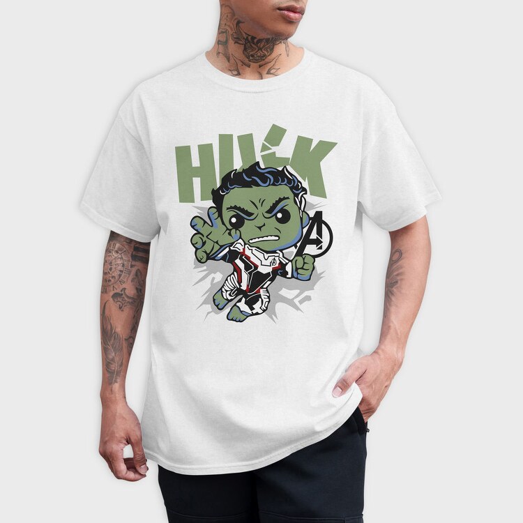Hulk Avengers Chibi, Tricou Barbati (Unisex)