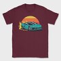 Racecar Retro Sunset, Tricou Barbati (Unisex)